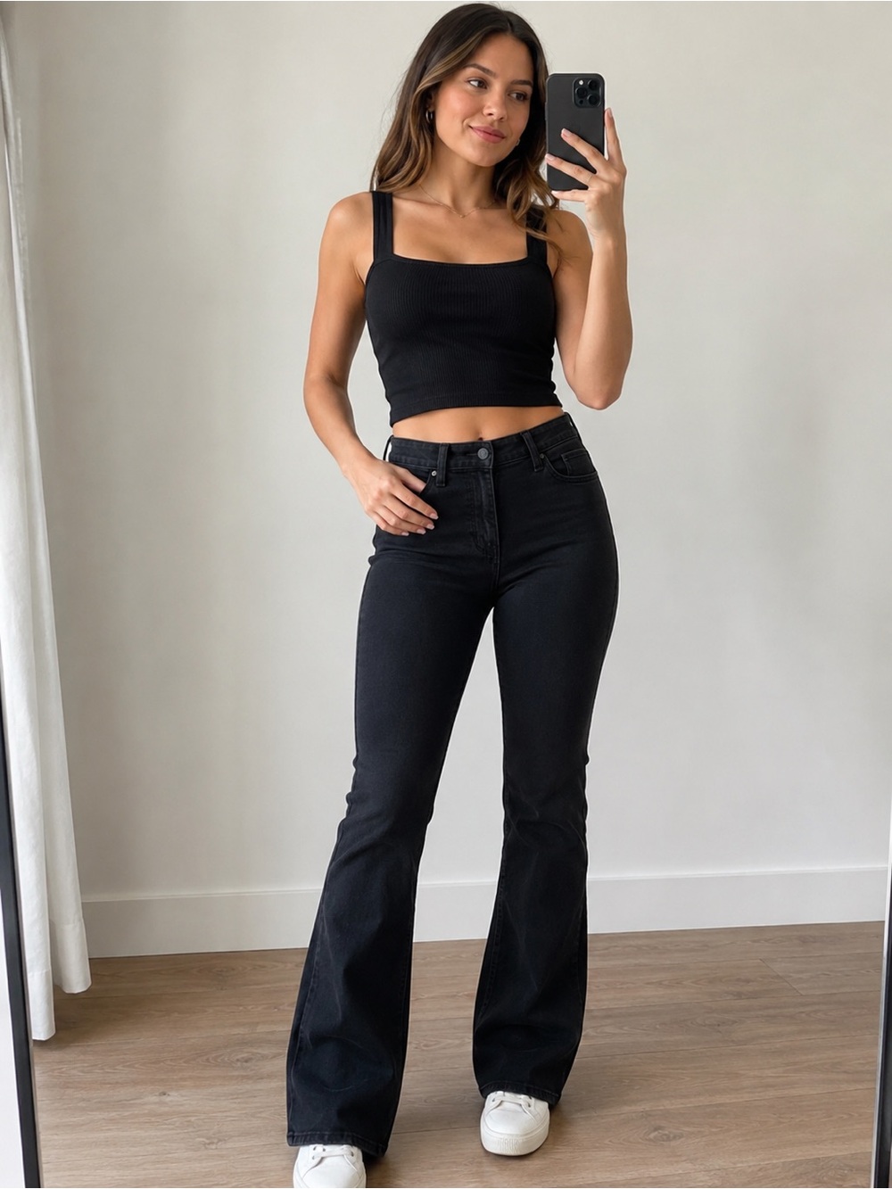 Hollister Dark Wash High-Rise Flare Jeans